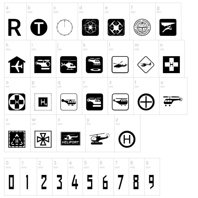 Aviation Font