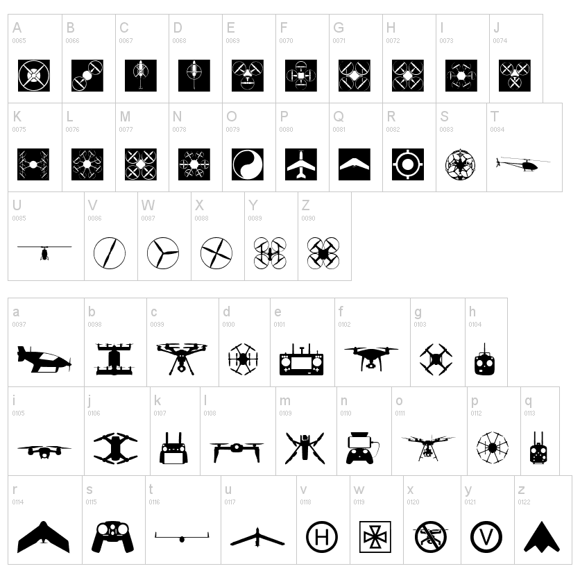 Drone Font